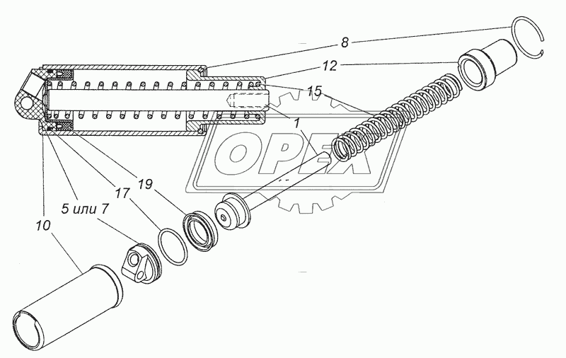 53205-3570210 Цилиндр пневматический 35x65